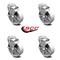 Service Caster 5 Inch Semi Steel Wheel Swivel Bolt Hole Caster Set with Brake SCC-BH20S514-SSS-TLB-4 - alternate 5